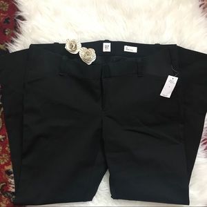 Gap Maternity Skinny Black Twill Ankle inset panel